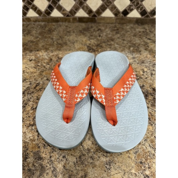 Chaco Womens Flip Flops 6 Gray Z Classic Trail Sport Thong Summer Slides Sandals - Picture 5 of 8